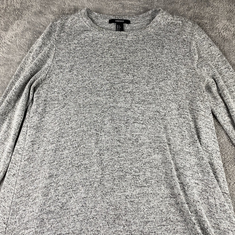 Forever 21 Tunic Dress Womens Large Gray 3/4‎ Sleeve - Picture 3 of 16